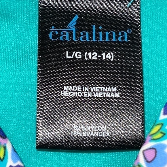 Catalina Multicolor Floral Print Crossback One Piece Swimsuit - Picture 5 of 6